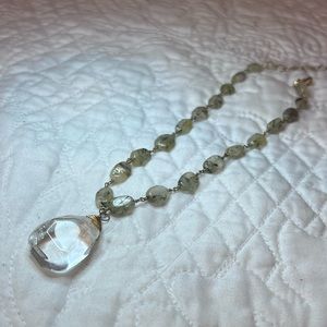 Short Chain Stone Necklace with Hook